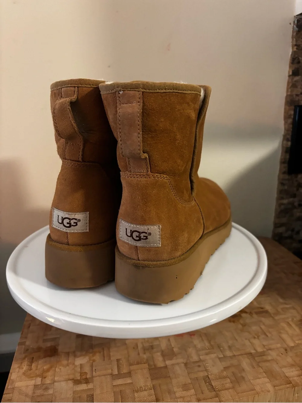 UGG Kristin Classic Slim mini wedge boots chesnut size 10